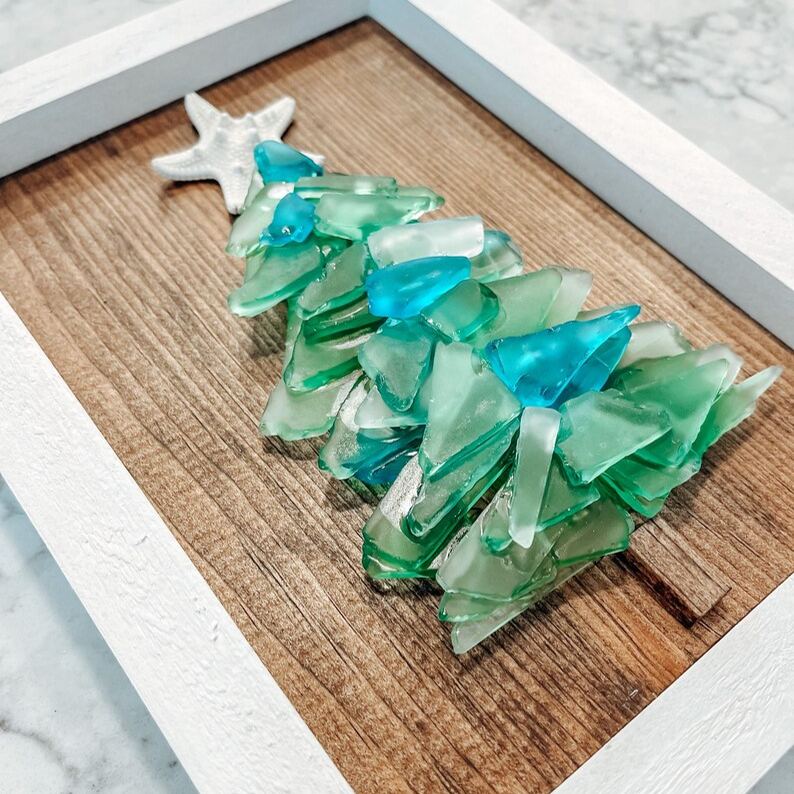 Sea Glass Christmas Tree