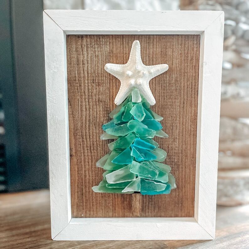 Sea Glass Christmas Tree