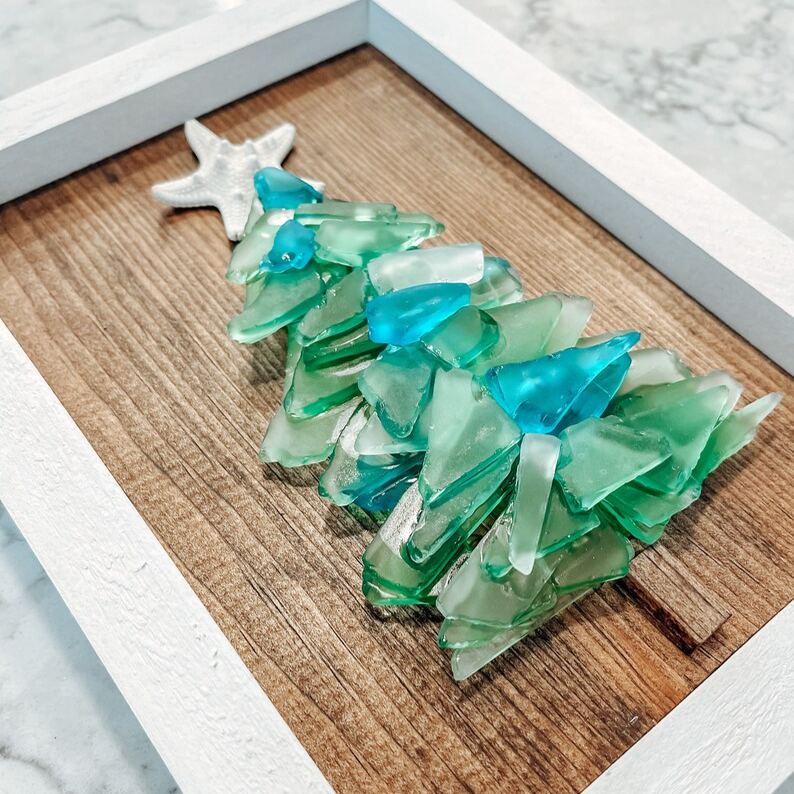 Sea Glass Christmas Tree