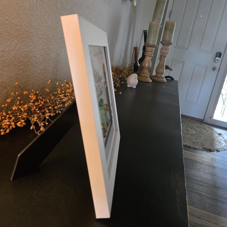 Sea Glass Art Gift – Personalized Message, Friendship, Family, Mom, Sister, or Girlfriend. Handmade Beach Glass Decor. Inspire the positive