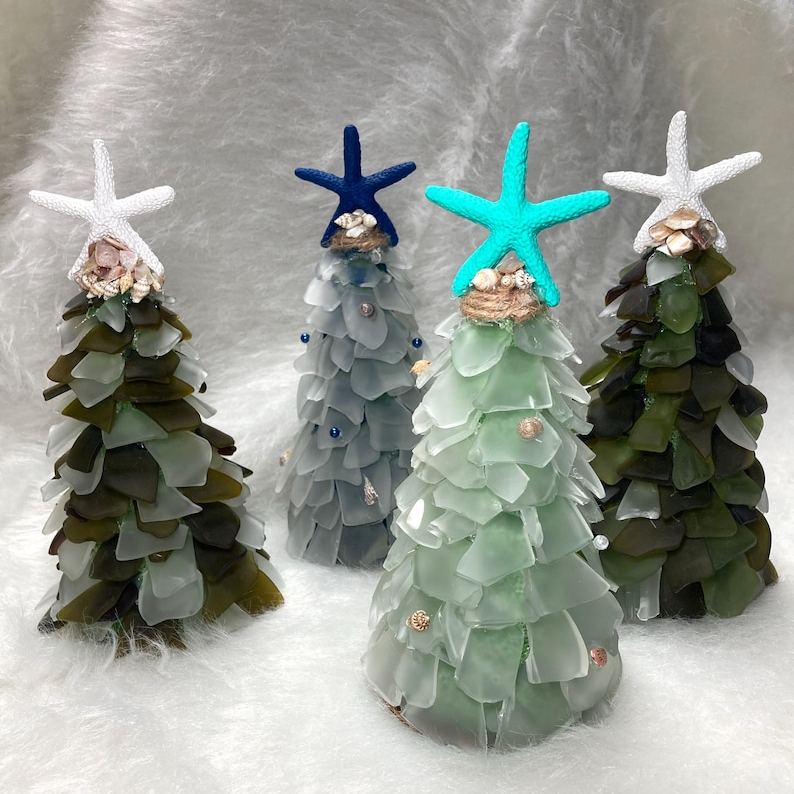 海玻璃树/海岸装饰/沙滩装饰/海滨装饰/航海装饰/人造海玻璃树