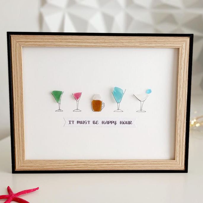 Sea Glass Cocktail Art