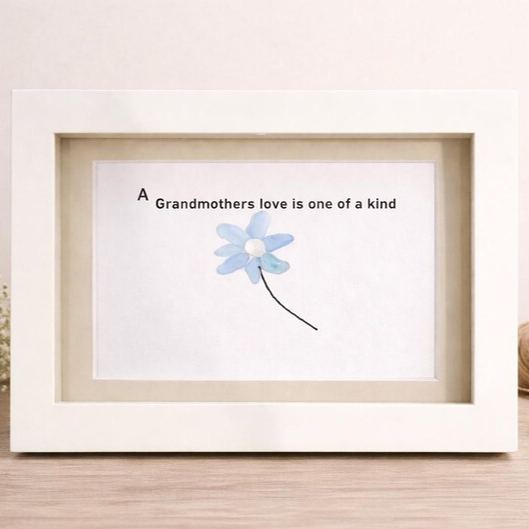 Sea Glass Flower Art 