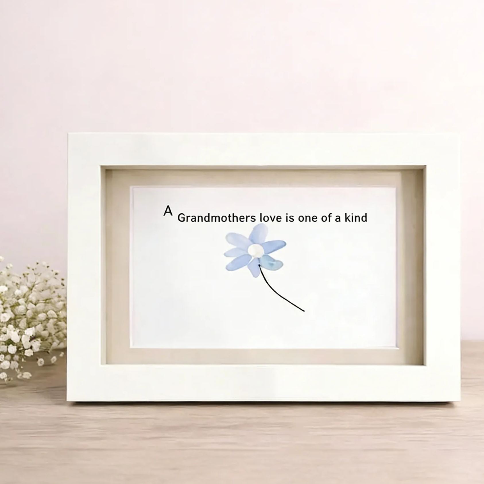 Sea Glass Floral Art 