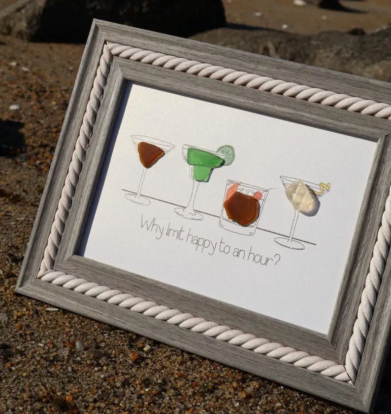 海玻璃海岸鸡尾酒