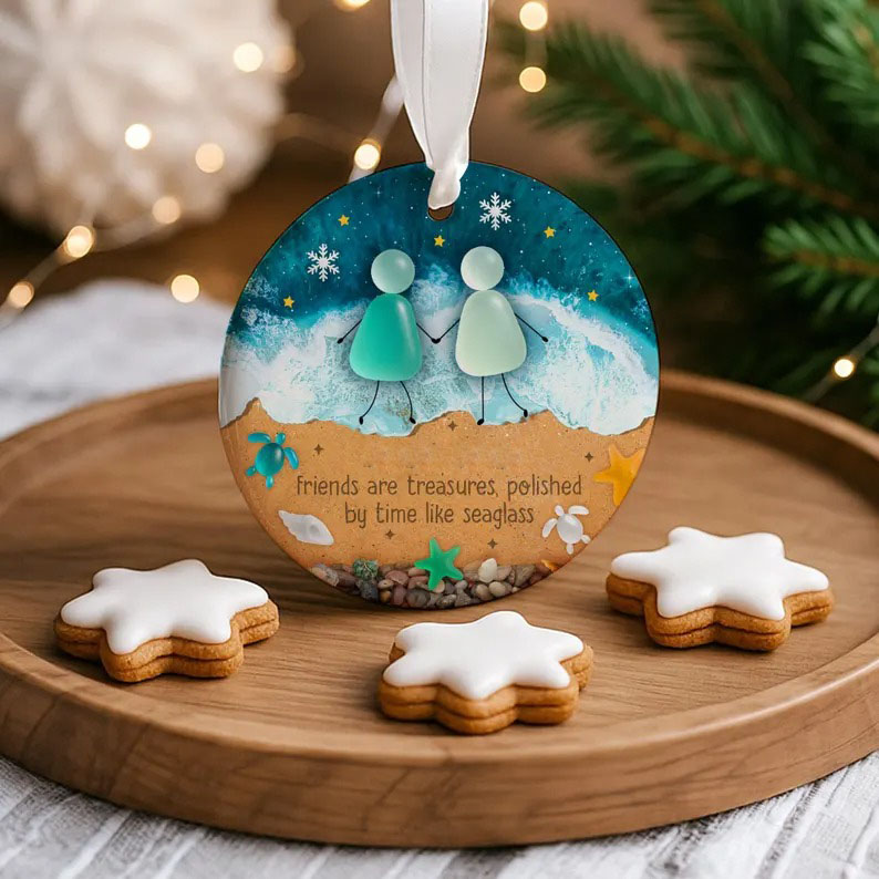 Treasures in Time Sea Glass Ornament