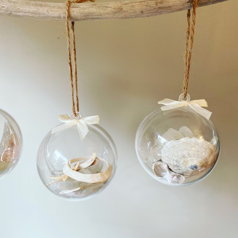 Sea Glass and Shells Christmas Bauble