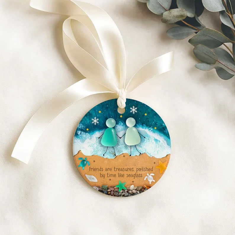 Treasures in Time Sea Glass Ornament