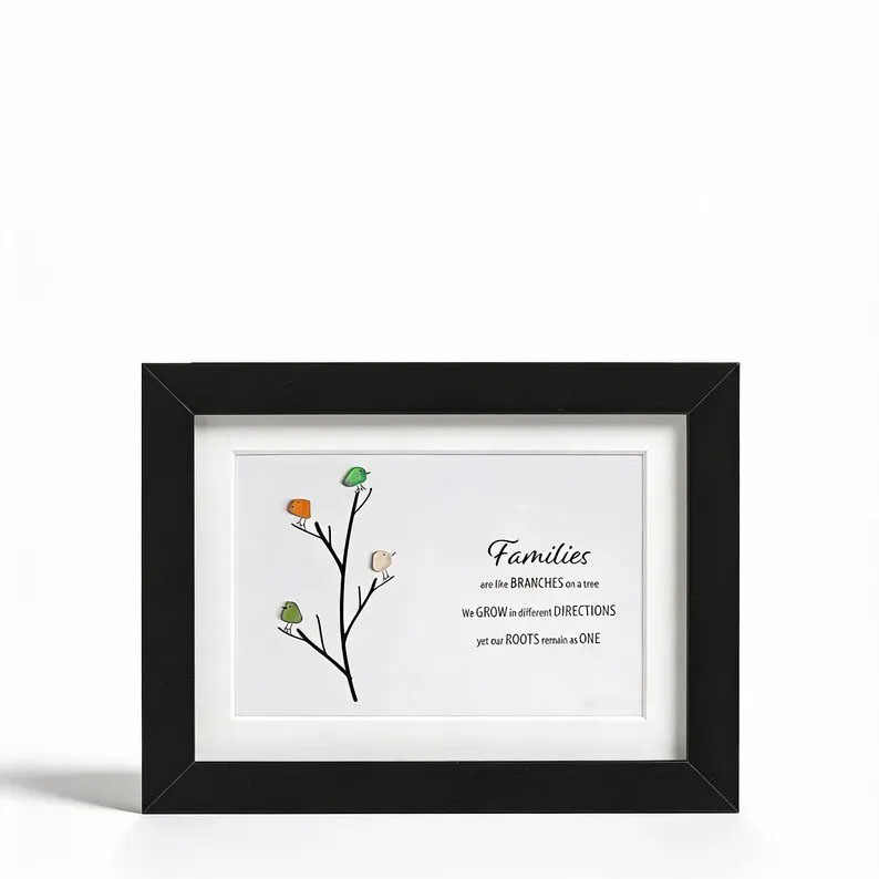 Sea Glass Art - Families Like Branches on a Tree