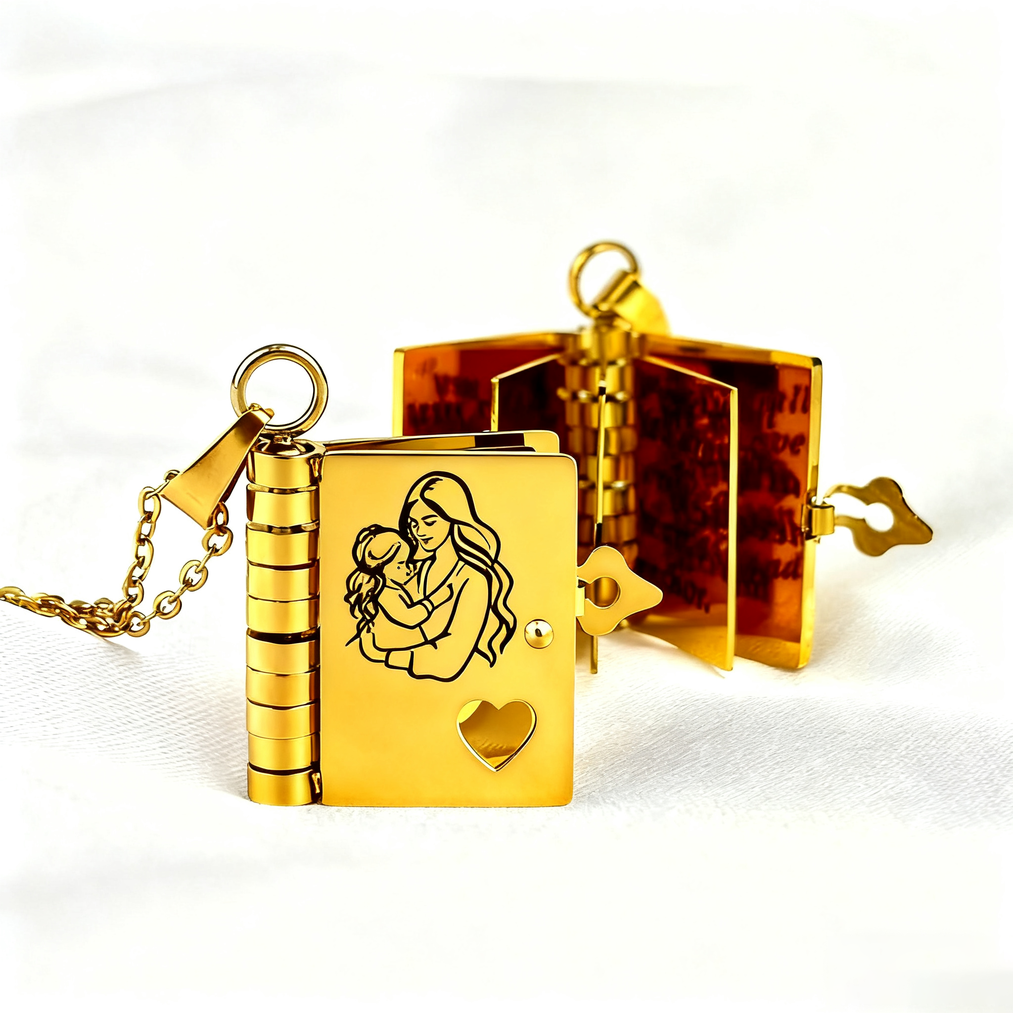 My Daughter Book Necklace