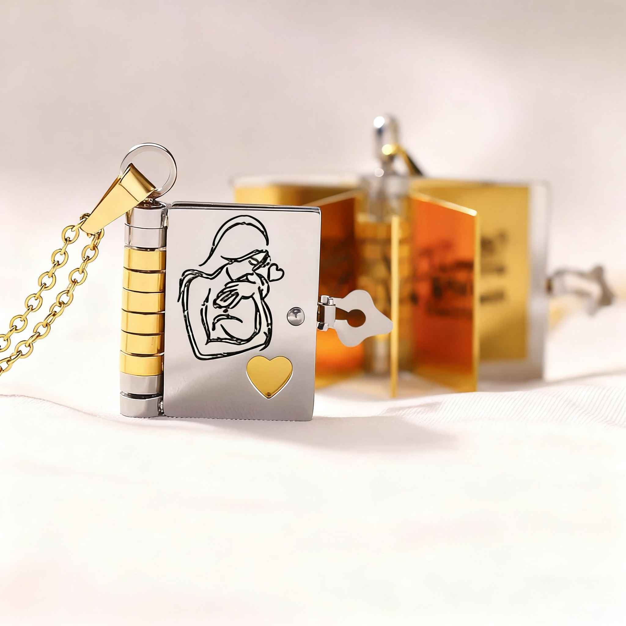 My Daughter Book Necklace