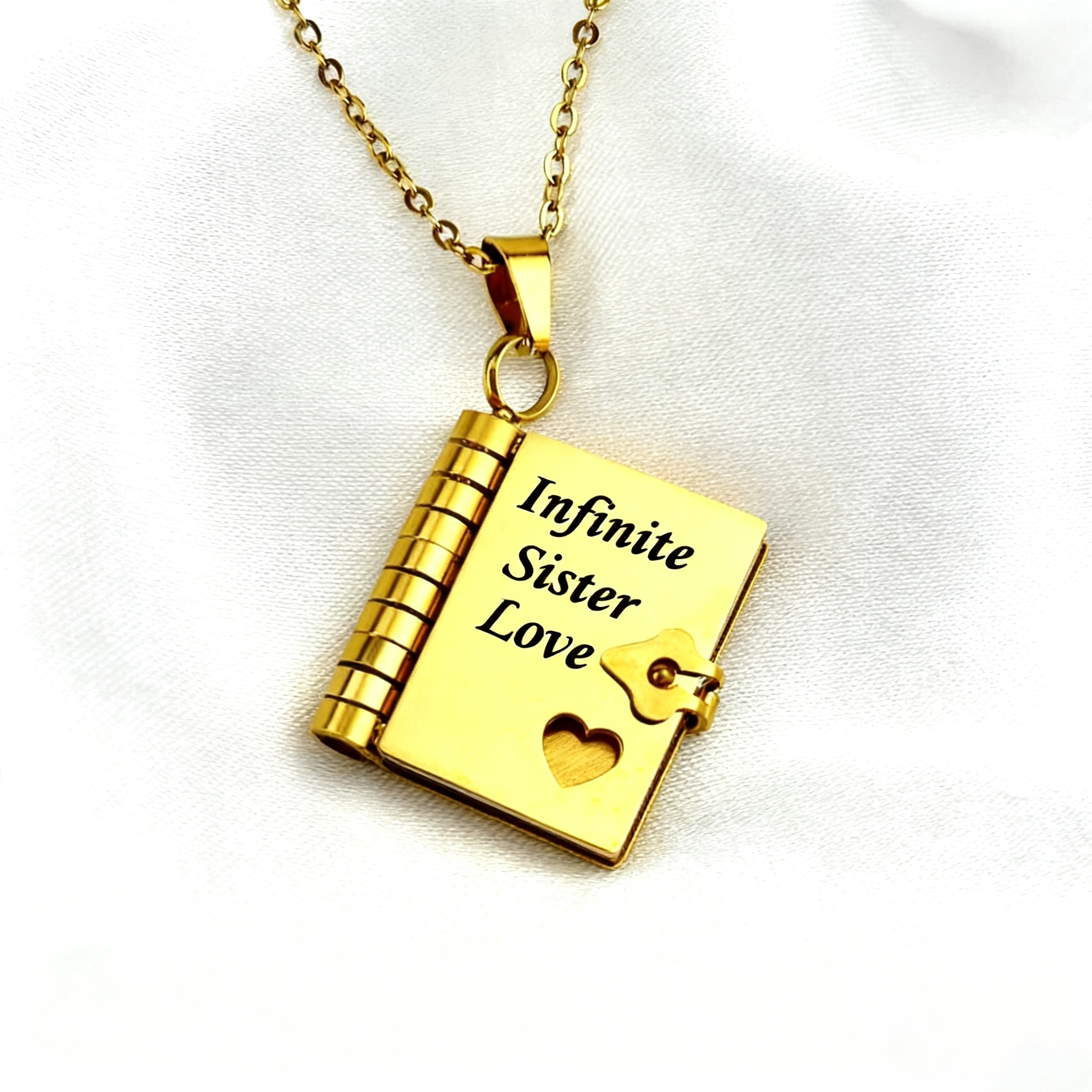 For Sister - My Sweet Sister Book Necklace