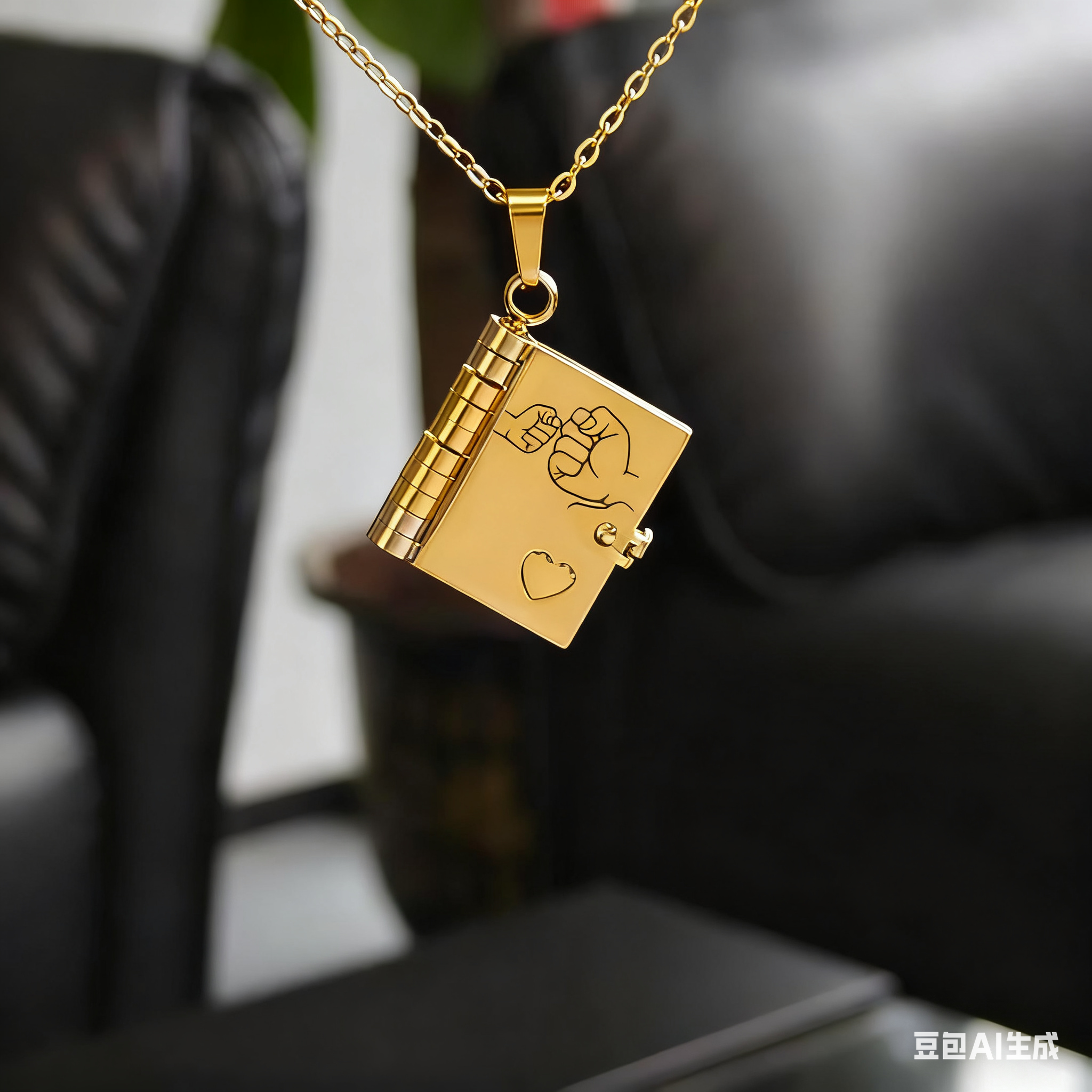 Book Necklace For Grandson