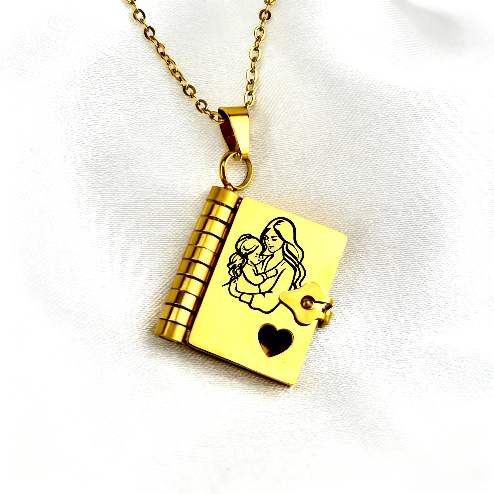 My Daughter Book Necklace
