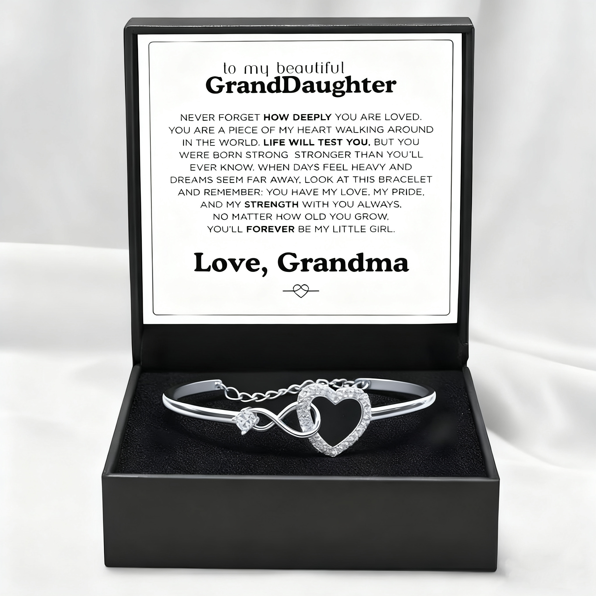 To My Granddaughter Forever Linked Bracelet