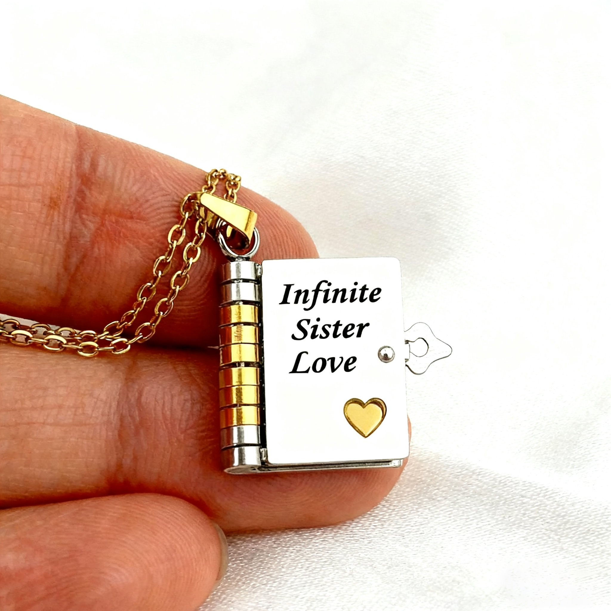 For Sister - My Sweet Sister Book Necklace