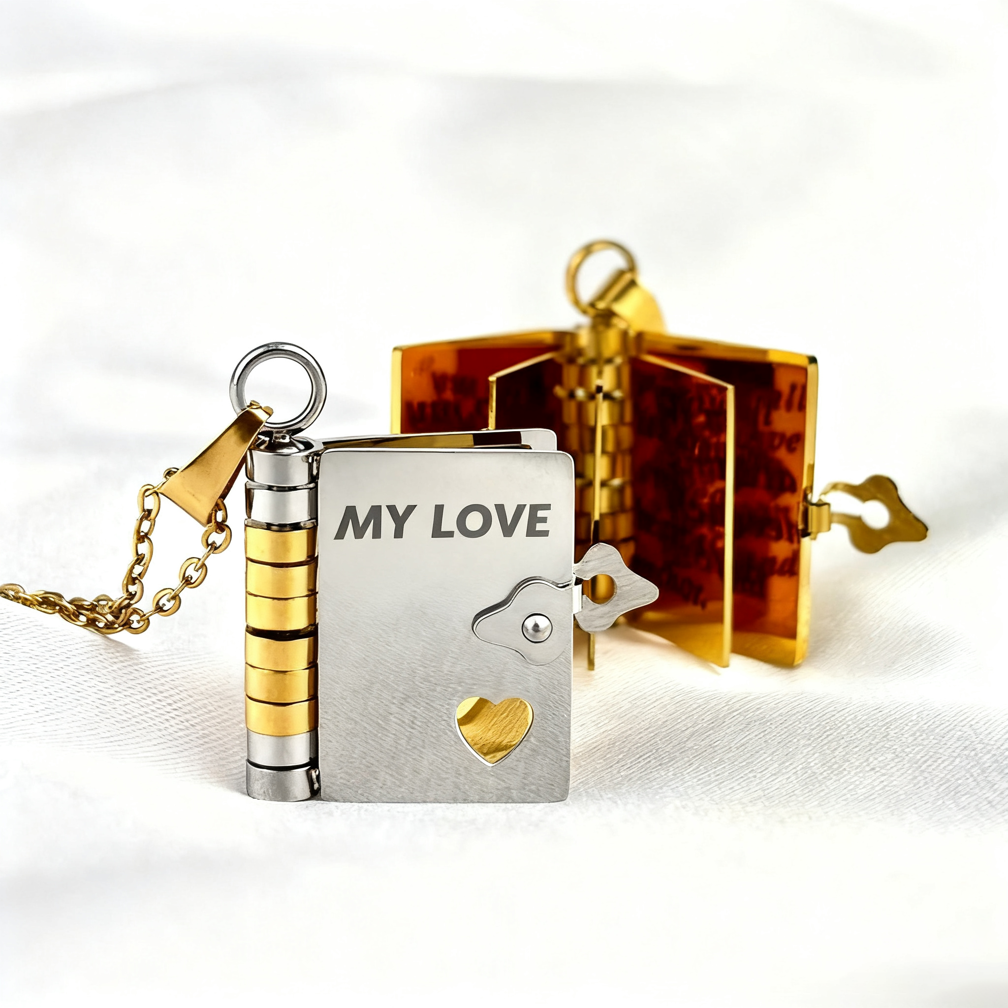 For love - My love book necklace