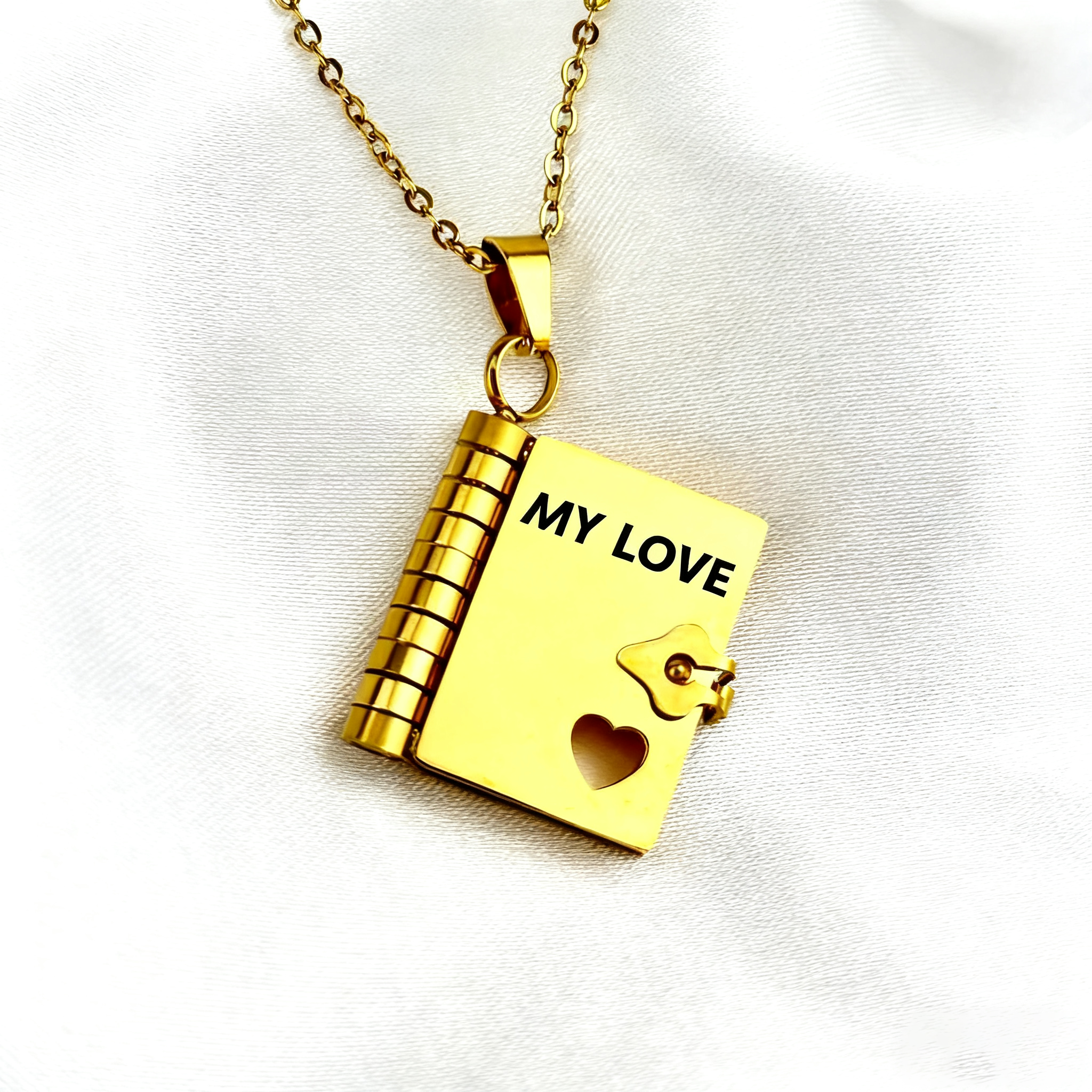 For love - My love book necklace