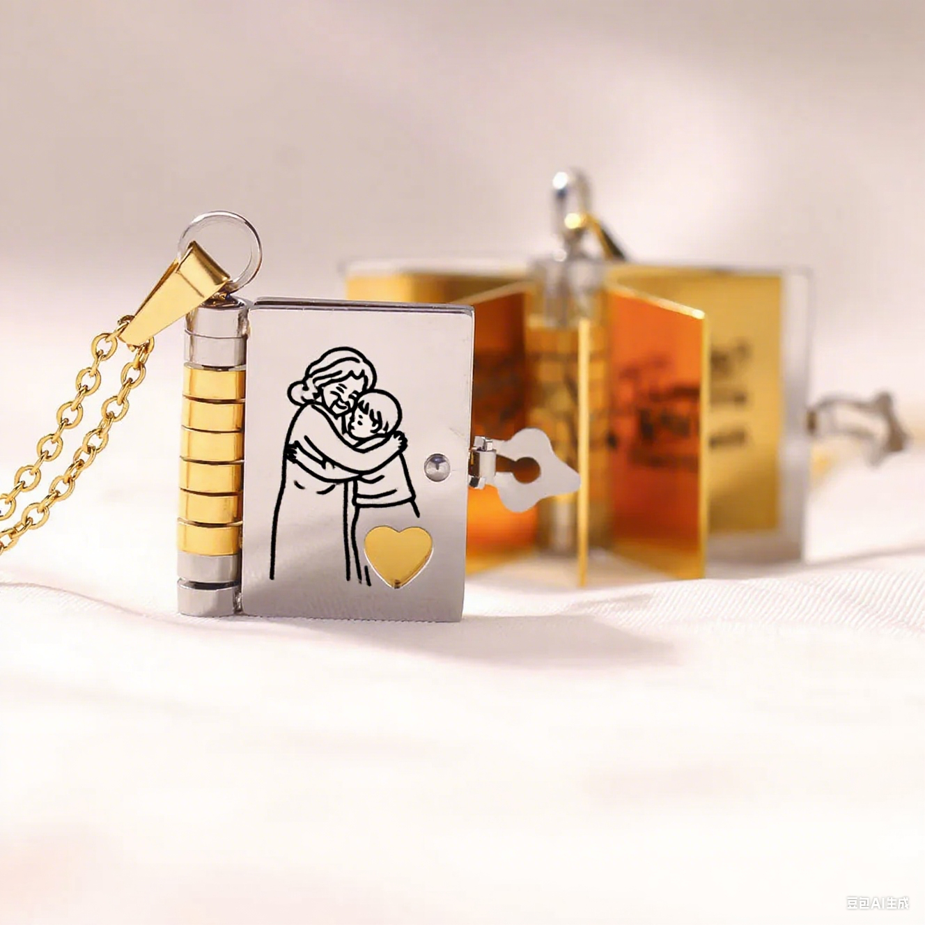 For Grandson Book Necklace