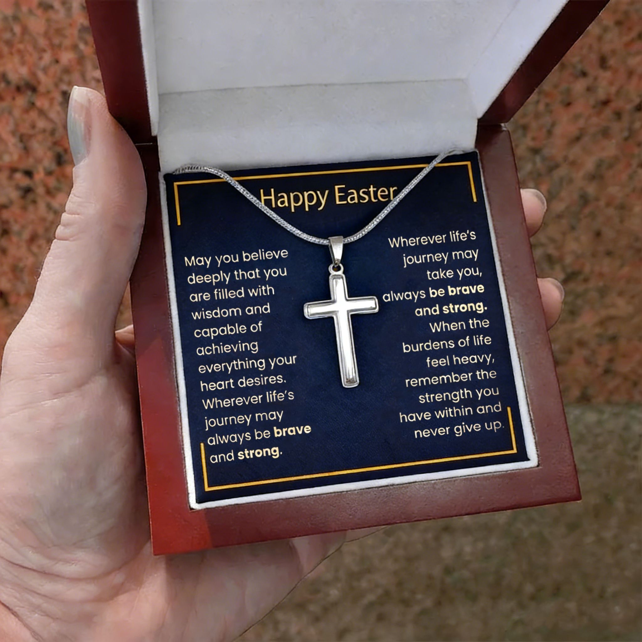 [ALMOST SOLD OUT] Someone I Treasure , Never Give Up - Cross Necklace