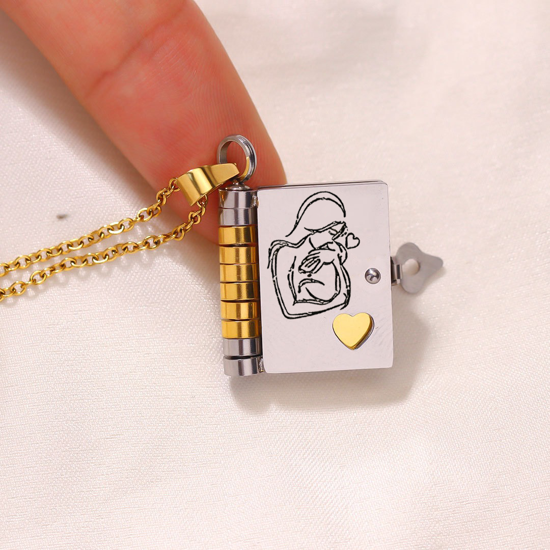 My Daughter Book Necklace