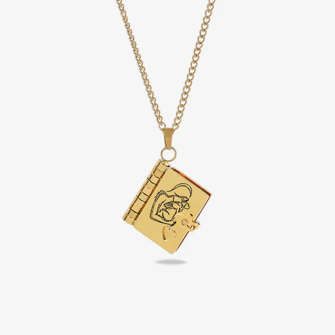 My Daughter Book Necklace