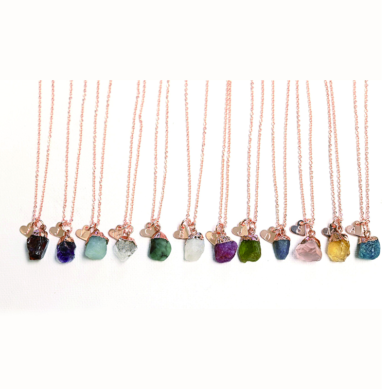Personalized Alphabet Birthstone Gift