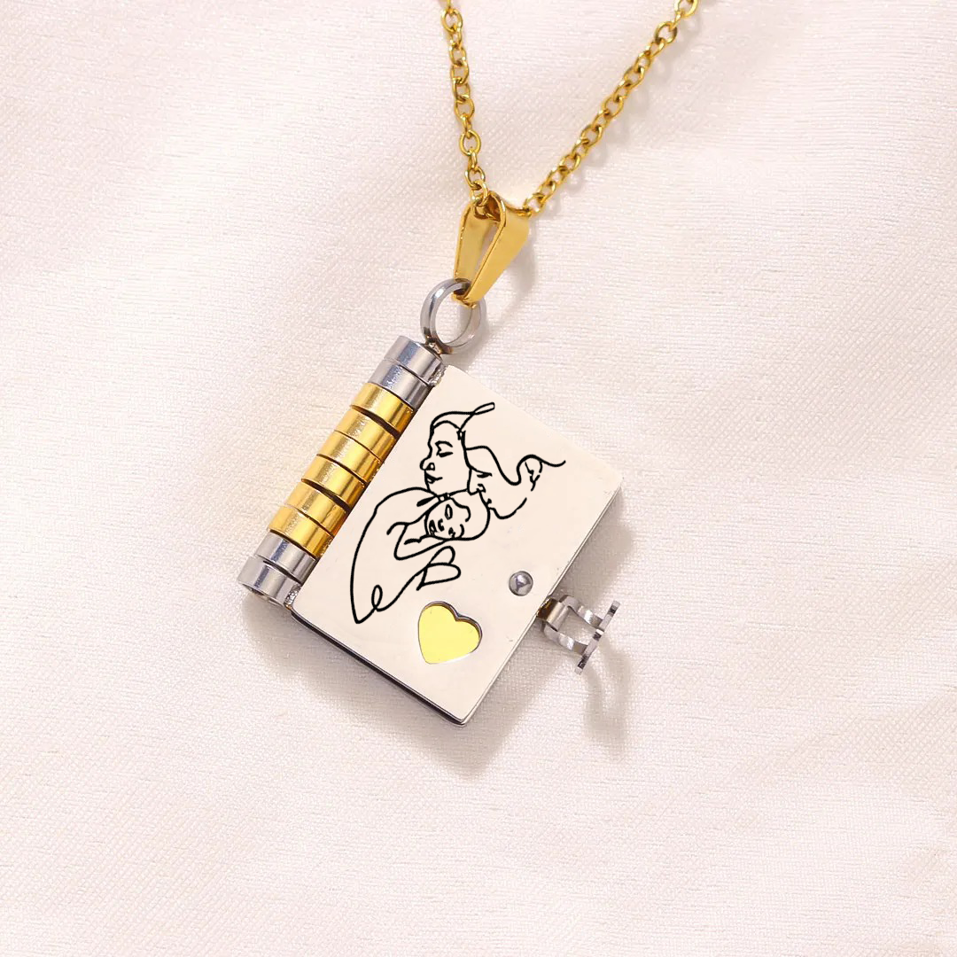 My Daughter Book Necklace