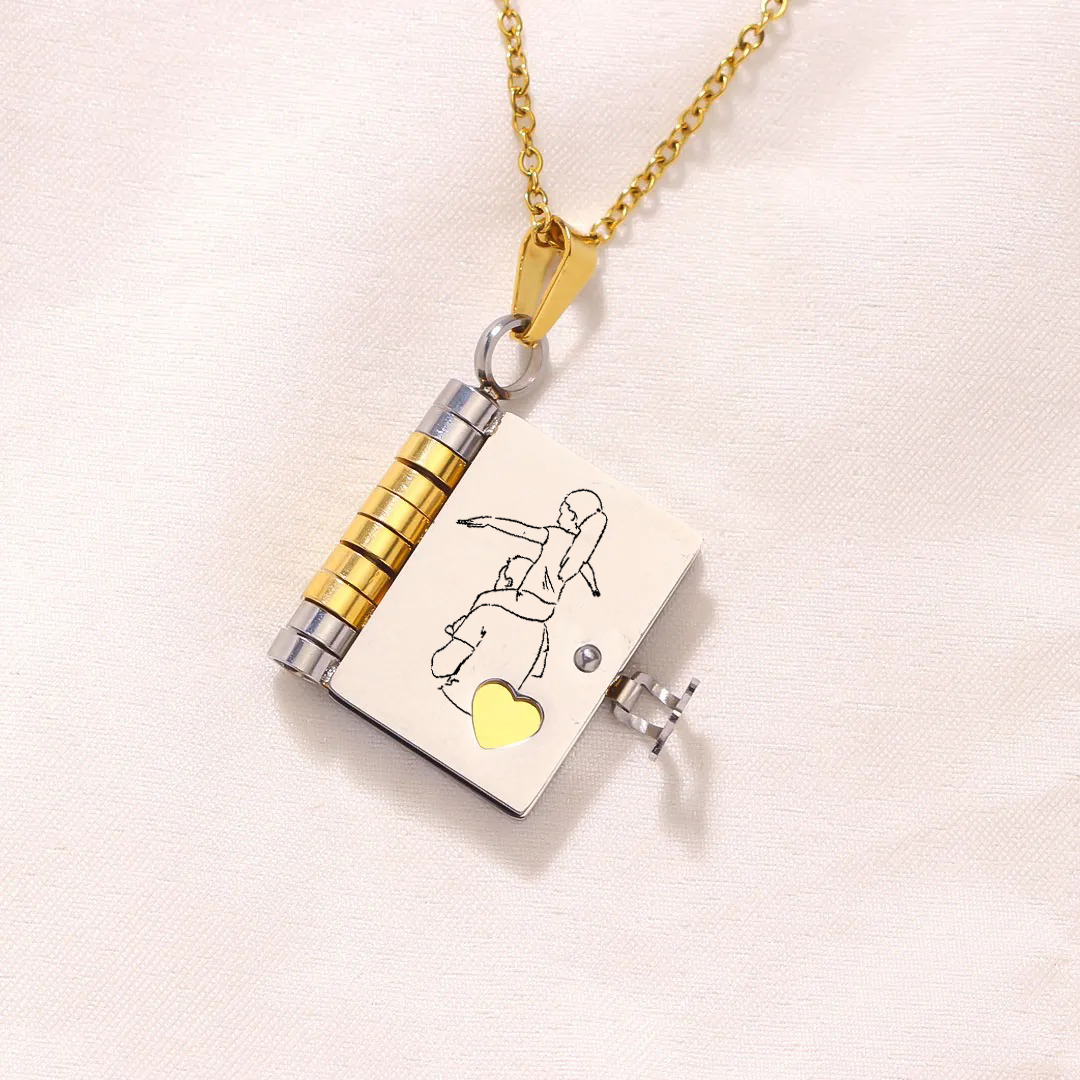 My Daughter Book Necklace
