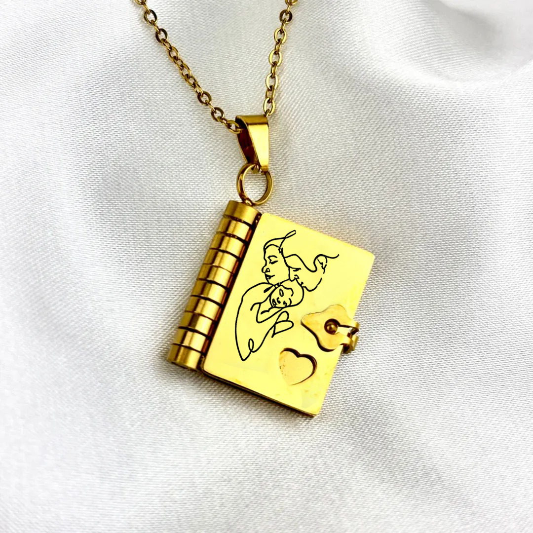 My Daughter Book Necklace
