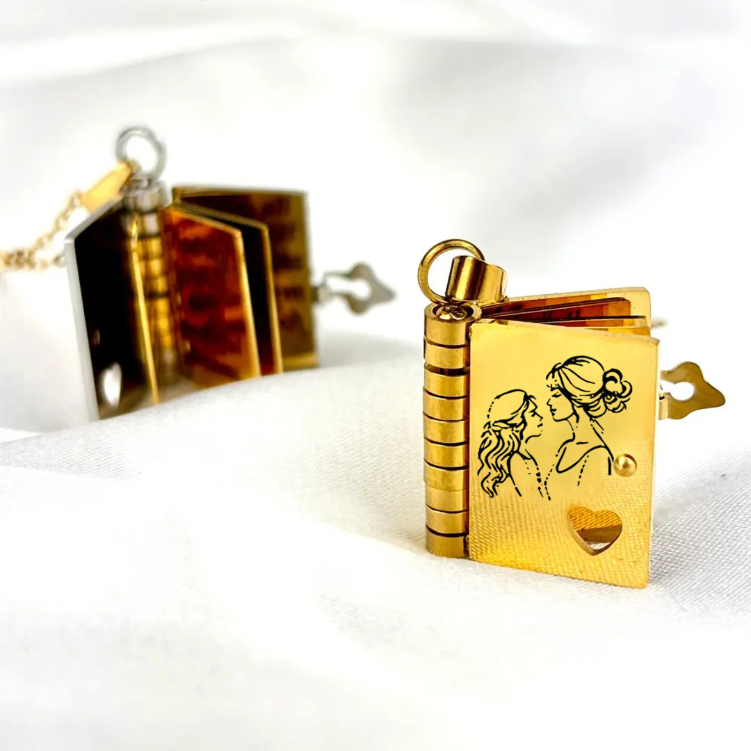 For Daughter - My Darling Daughter Book Necklace