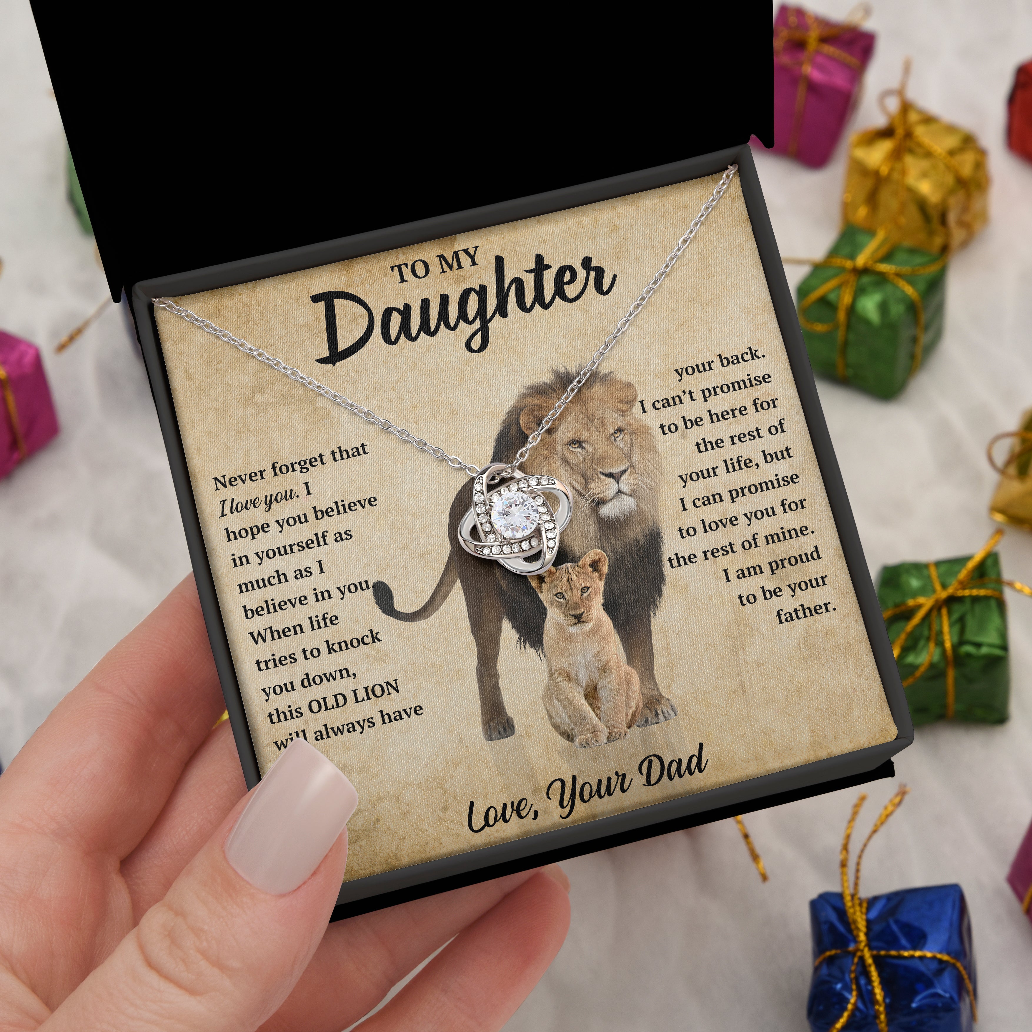 Gift for Daughter "This Old Lion" Necklace