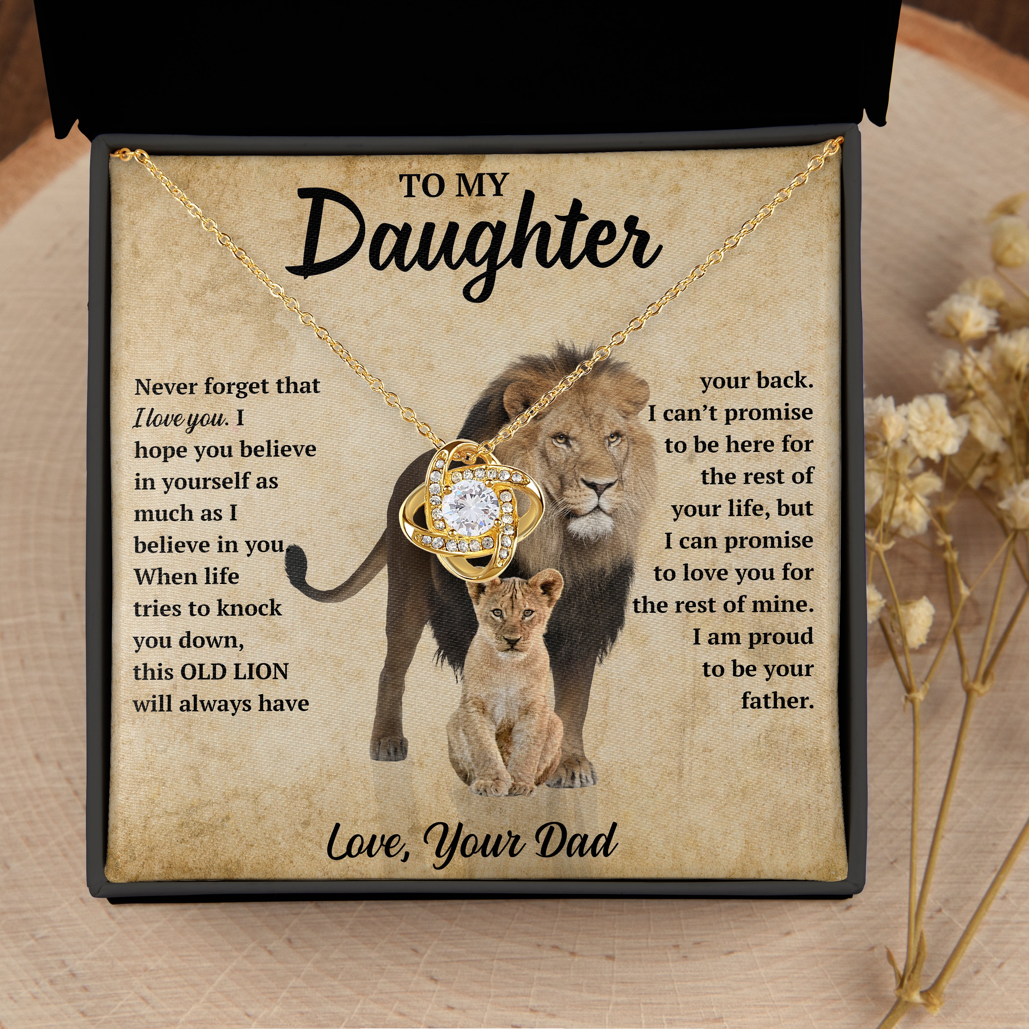 Gift for Daughter "This Old Lion" Necklace
