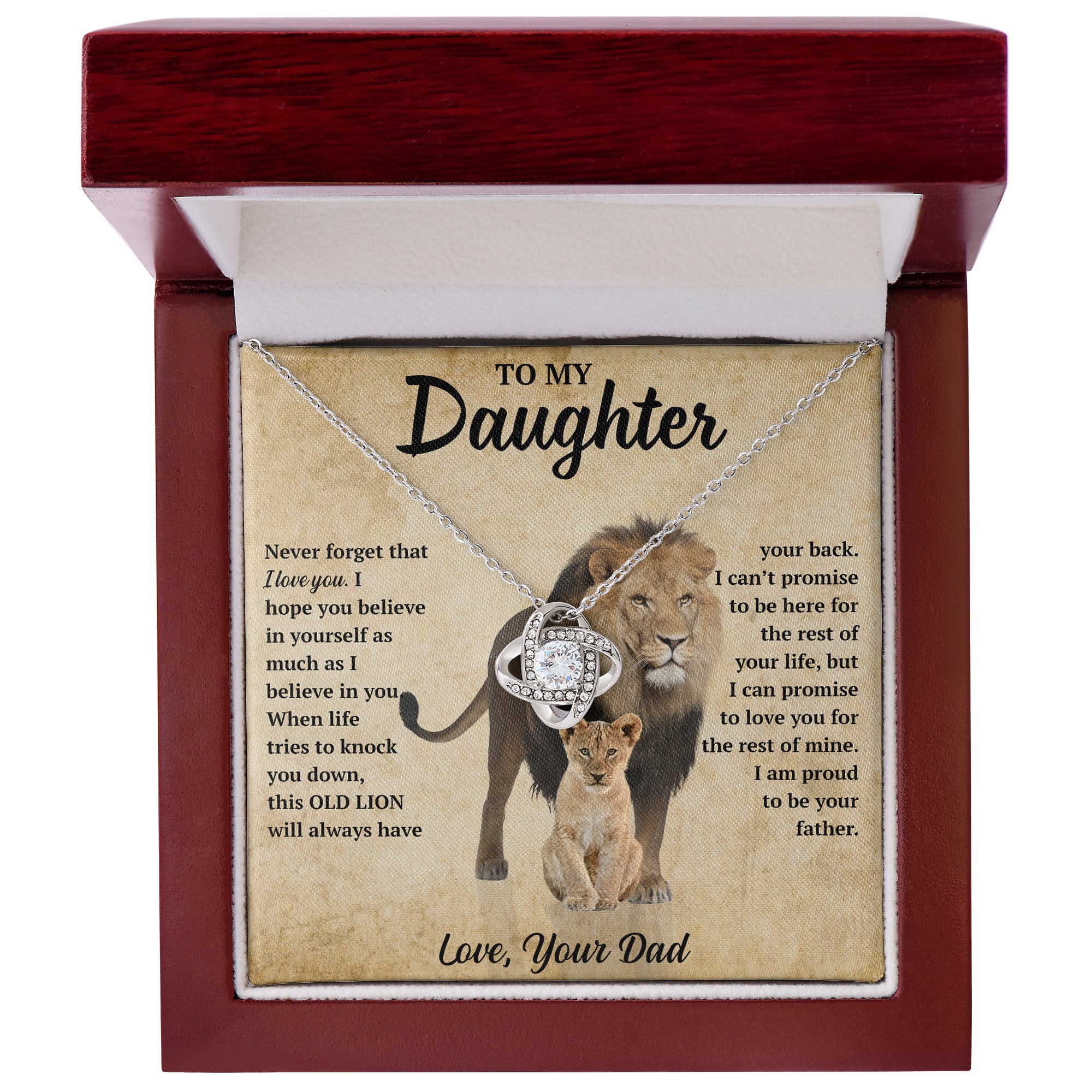 Gift for Daughter "This Old Lion" Necklace