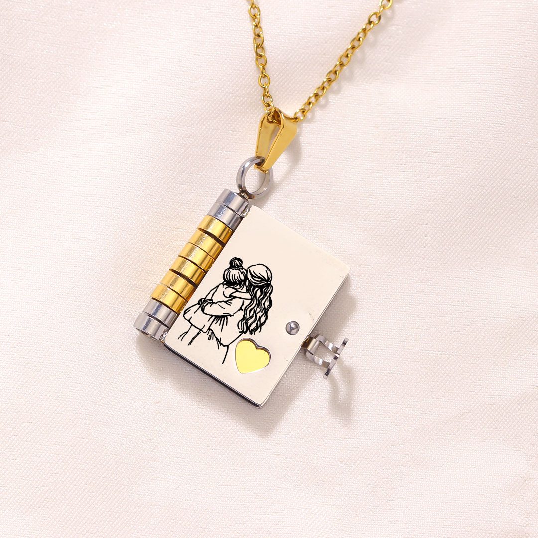 For Granddaughter - Love You Always & Forever Book Necklace