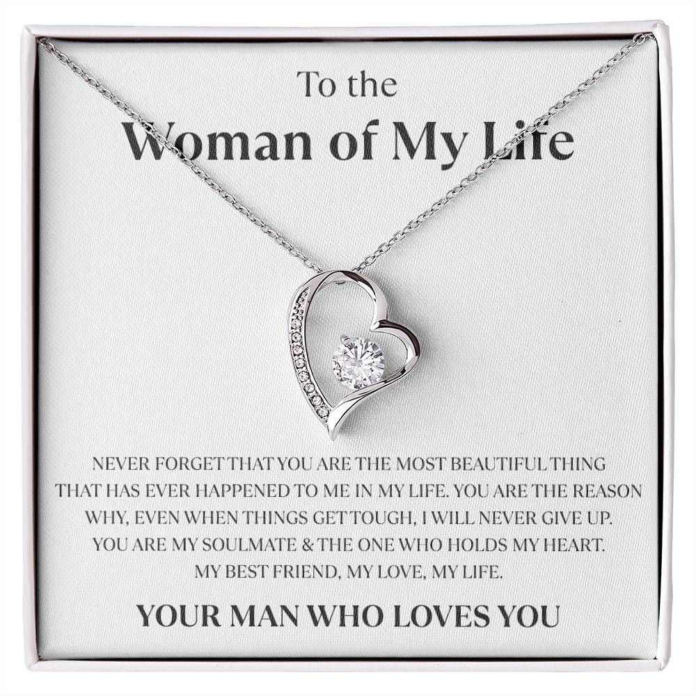 To The Love of My Life - Love heart necklace