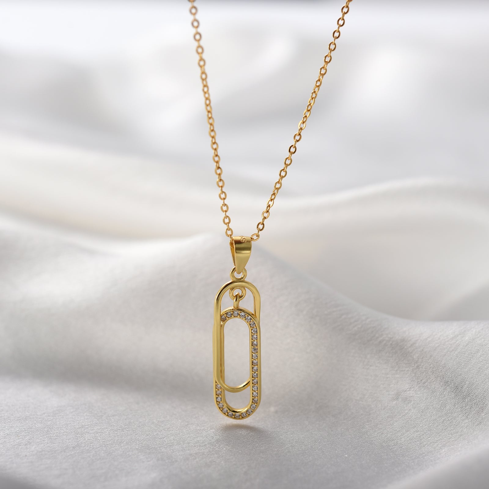 Mom & Daughter Forever Linked Necklace with Luxury LED Box