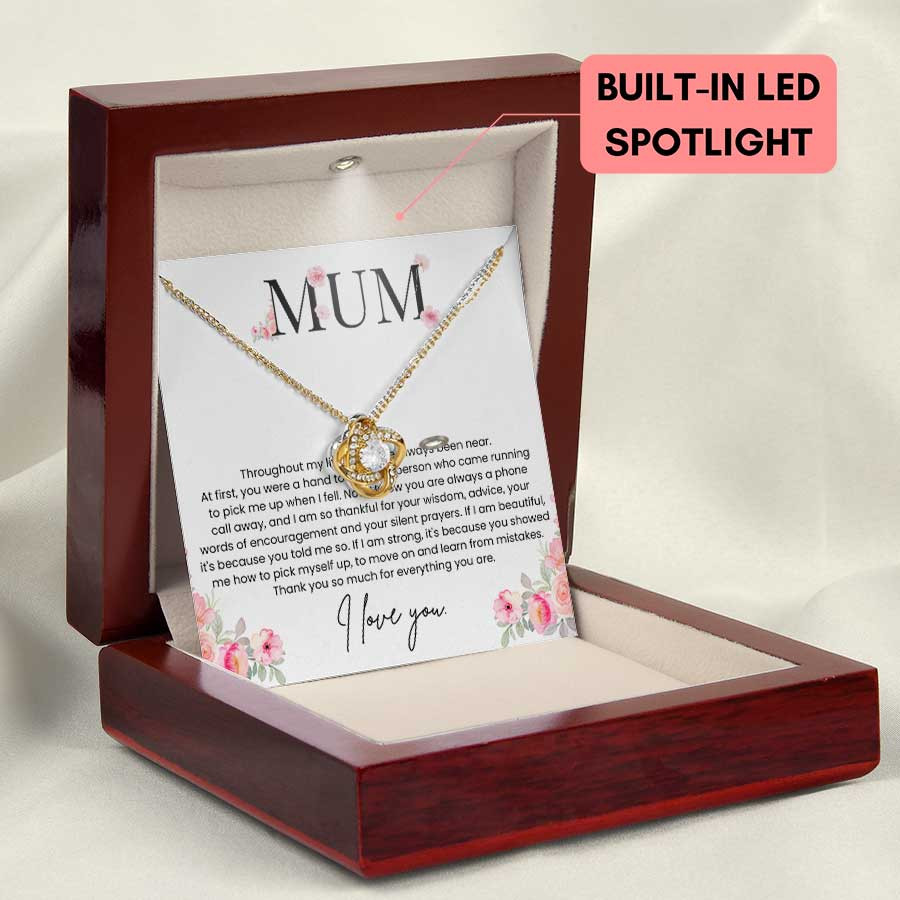 Mum Thank You So Much For Everything Your Are - Love Knot Necklace