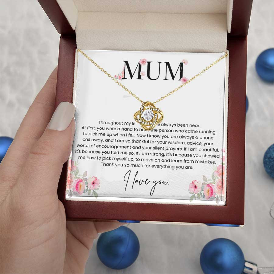 Mum Thank You So Much For Everything Your Are - Love Knot Necklace