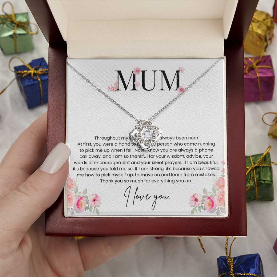 Mum Thank You So Much For Everything Your Are - Love Knot Necklace