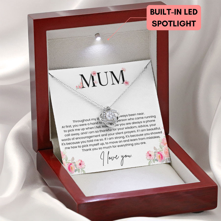 Mum Thank You So Much For Everything Your Are - Love Knot Necklace