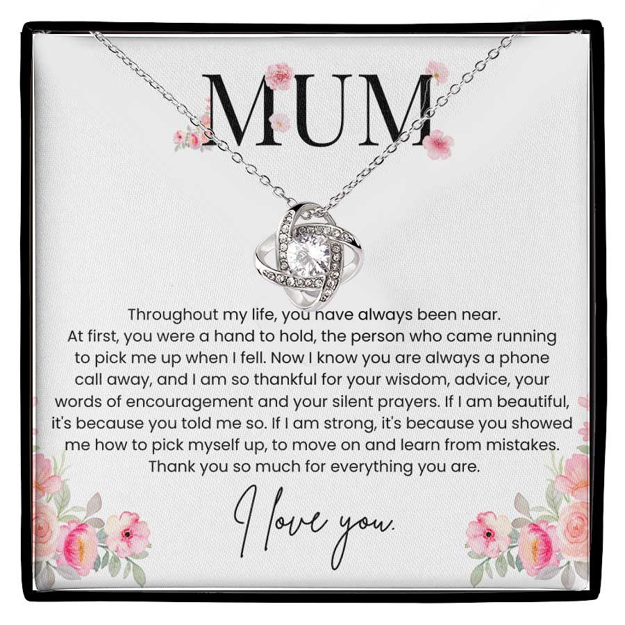 Mum Thank You So Much For Everything Your Are - Love Knot Necklace