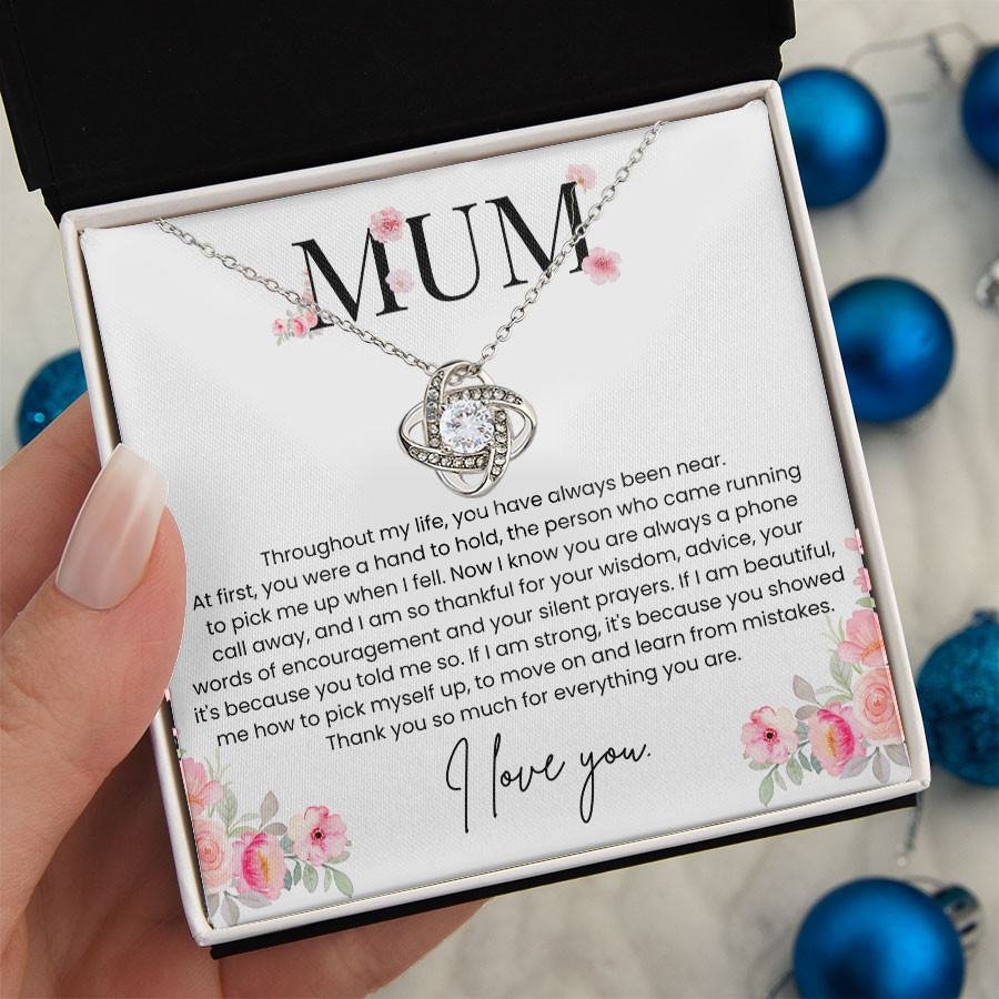 Mum Thank You So Much For Everything Your Are - Love Knot Necklace
