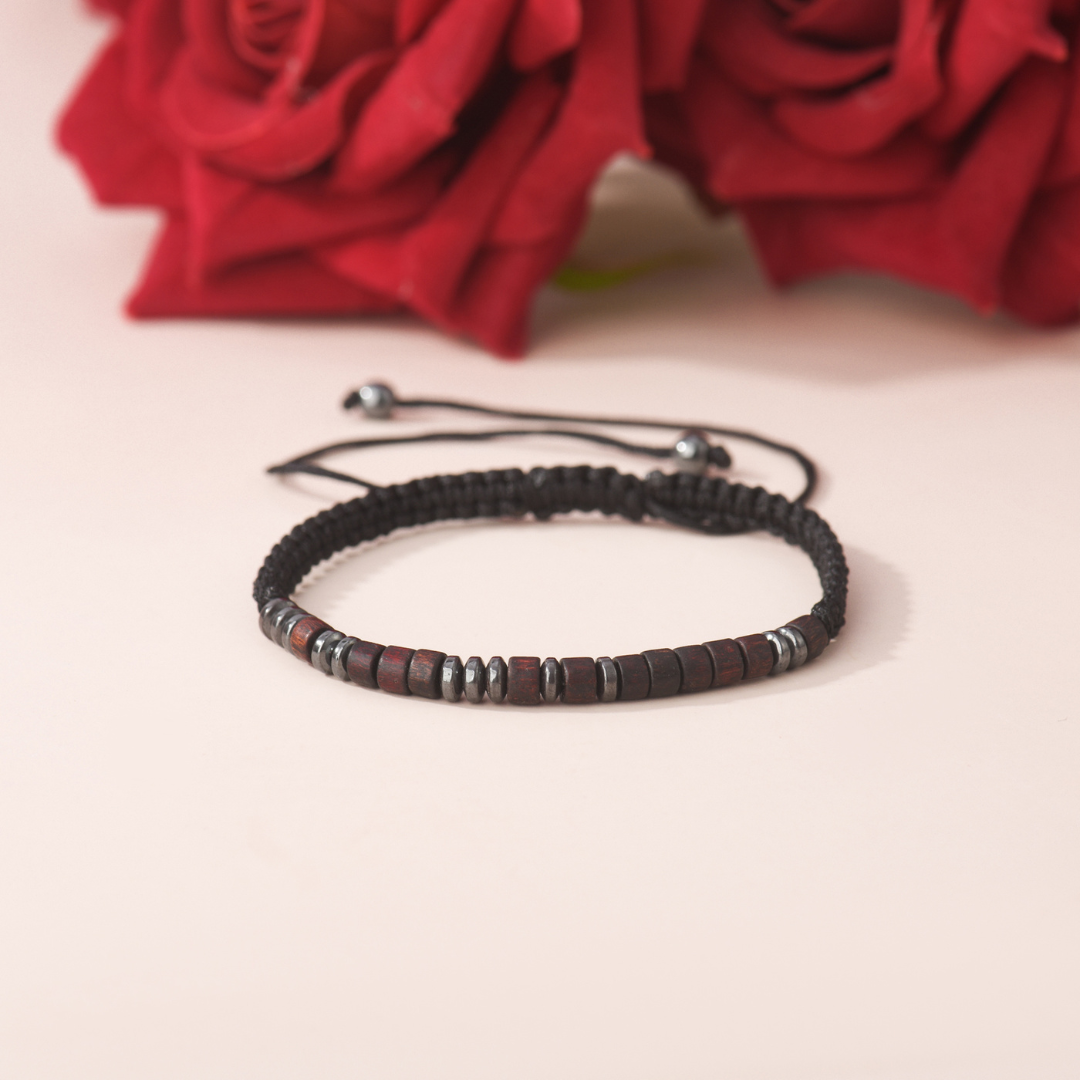 To My Grandson, I Love You Morse Code Bracelet