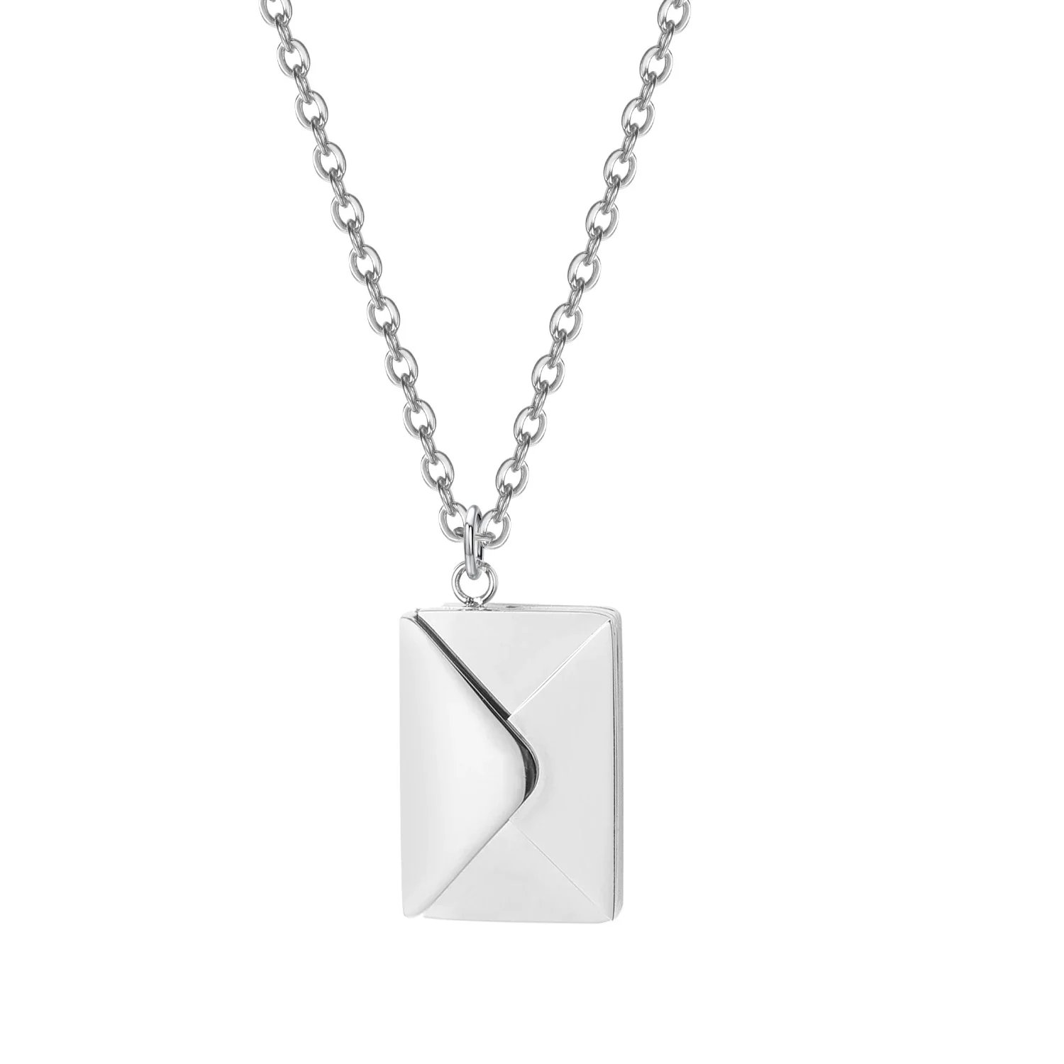 Custom Love Photo Letter Envelope Necklace