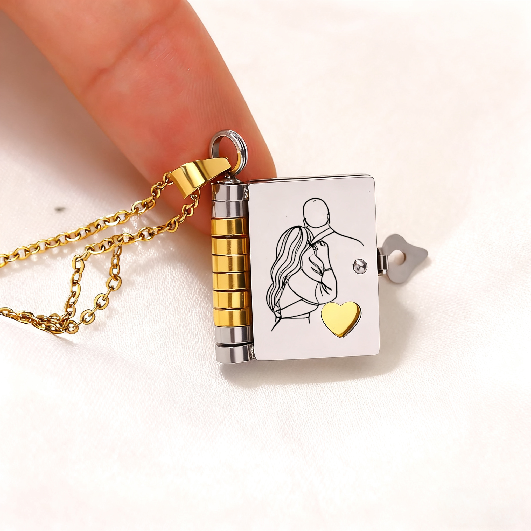 My Love Book Necklace
