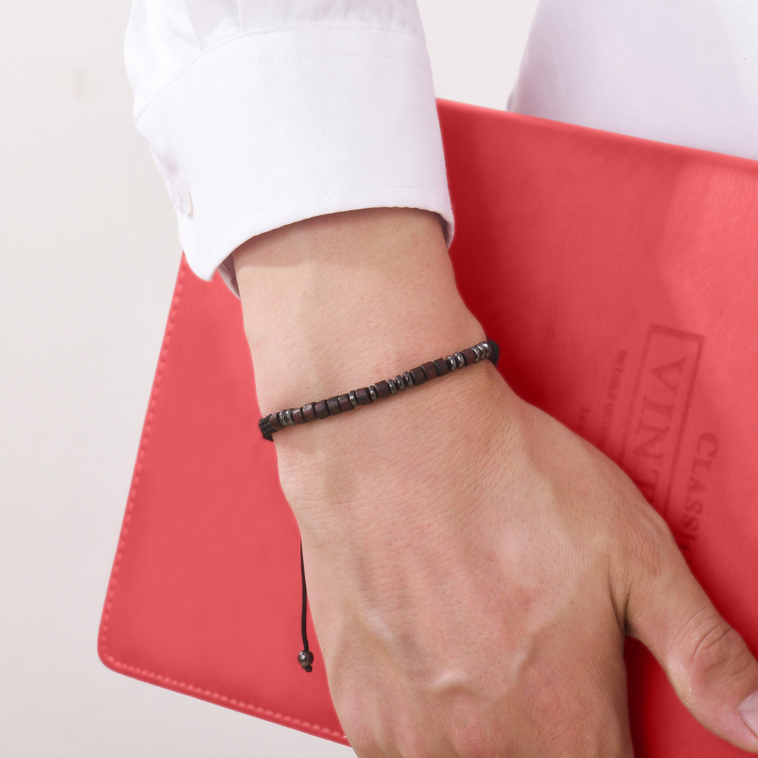 To My Grandson, I Love You Morse Code Bracelet