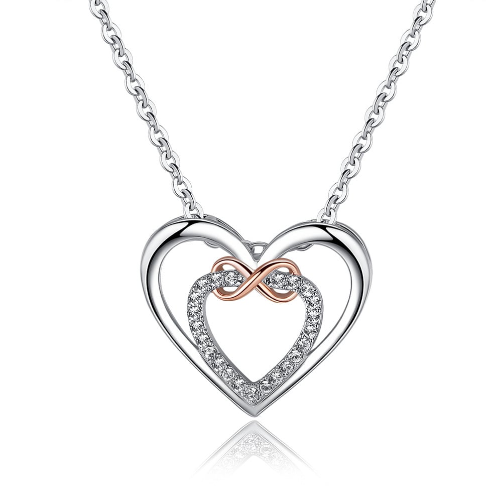 HOT SALE 75% OFF 🎁 For Granddaughter/Daughter 🧡-Always Keep Me in Your Heart for You are Always in Mine Two hearts Infinity Necklace