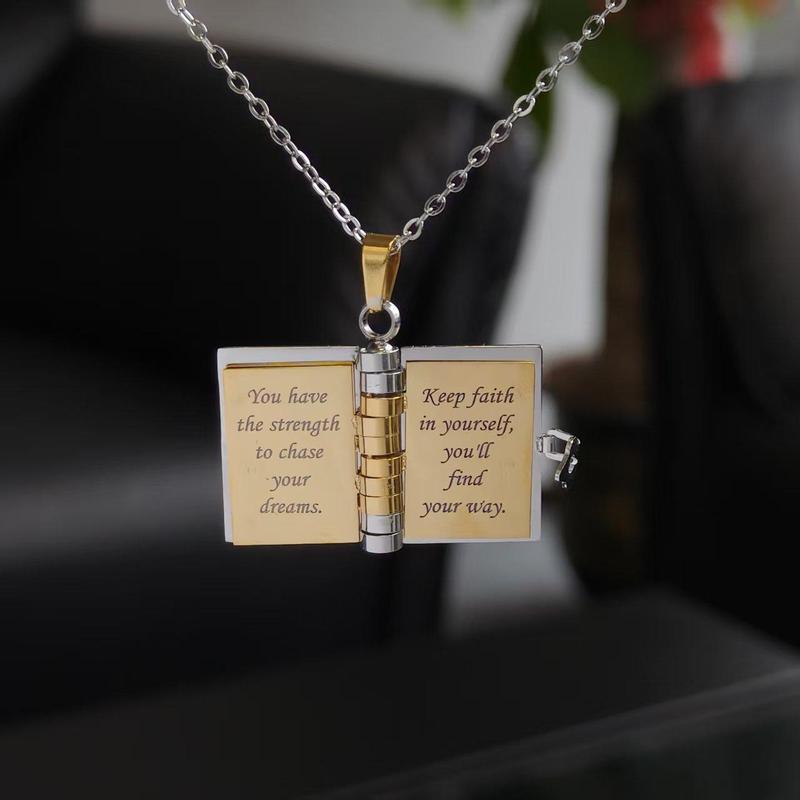 Book Necklace for grandson