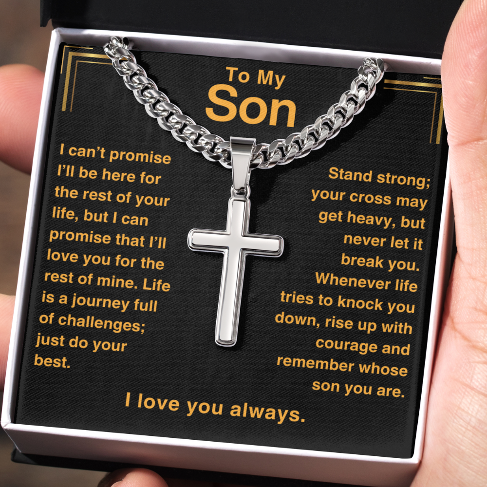 Son, Stand Strong - Cross Chain Necklace (S54)